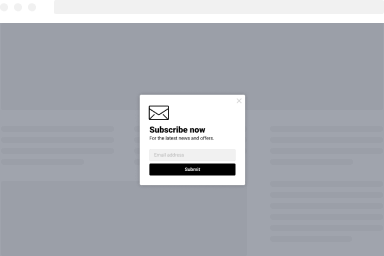 Black & White Simple Newsletter Form