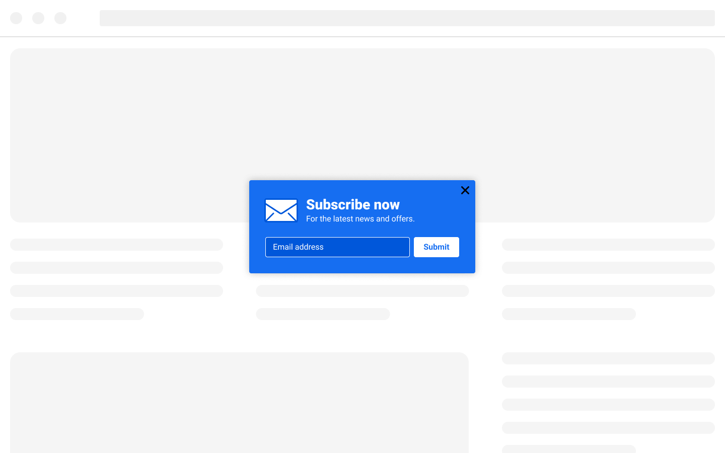 Colorful Simple Newsletter Form