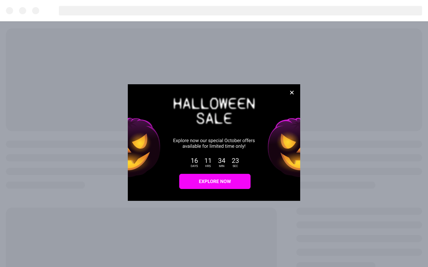 Dark Pumpkin Halloween Sale