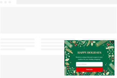 Happy Holidays Discount Coupon