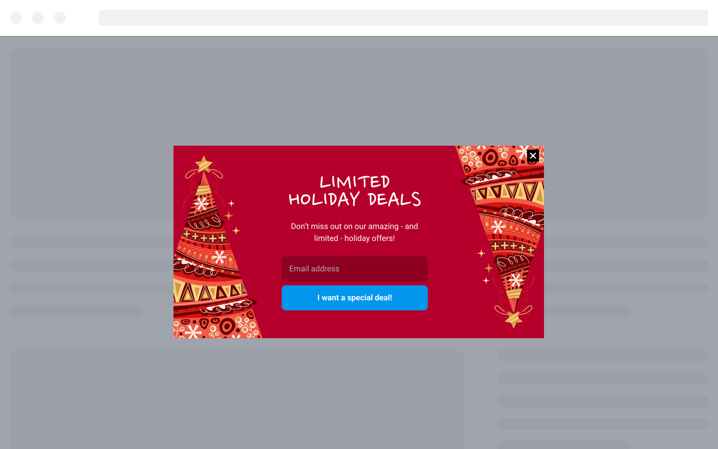 Limited Holiday Deals