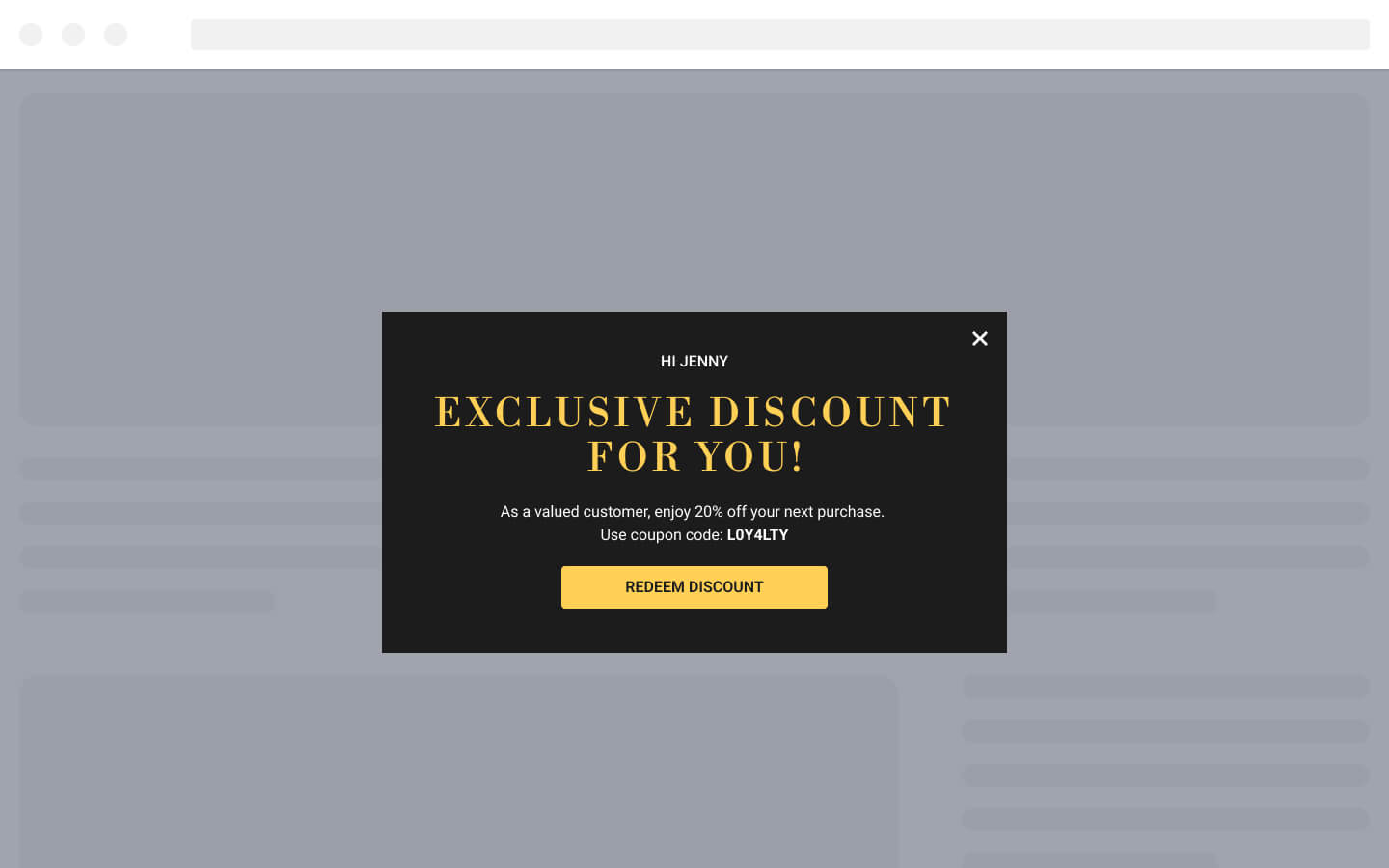 WooCommerce Exclusive Discount Popup for Repeat Customers of a Specific Product