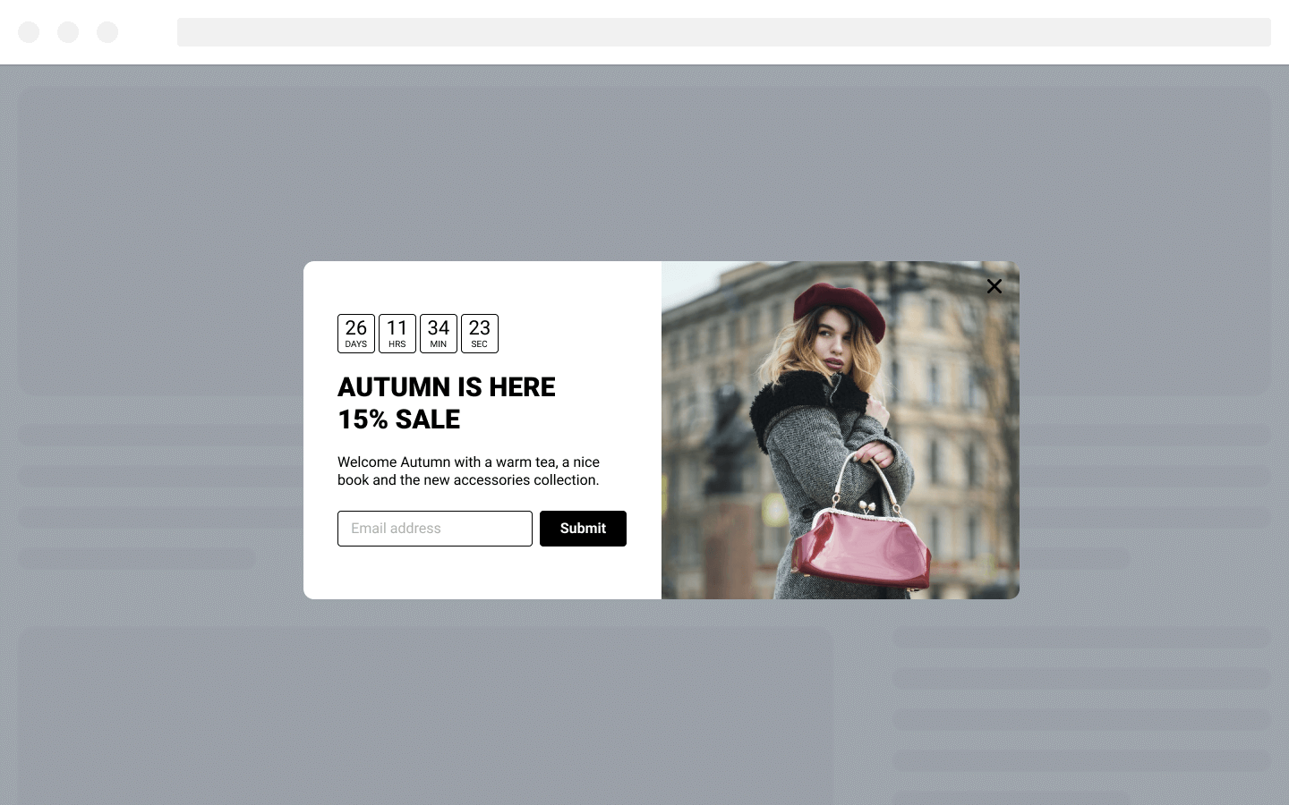 Autumn Sale Countdown Incentive