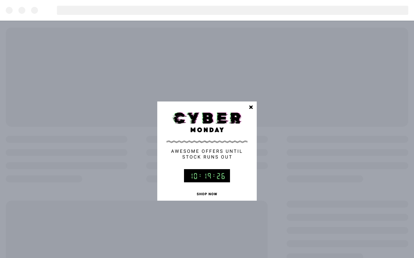 Cyber Monday Sale – Glitch Effect